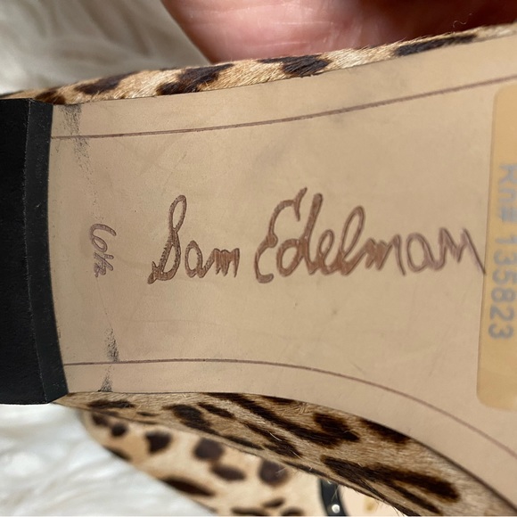 New Sam Edelman Real Fur Dyed Cow Hair  Size 6.5 - Picture 7 of 7